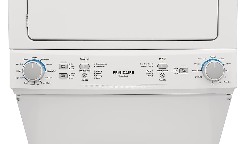 Alt View 12. Frigidaire - 3.9 Cu. Ft Washer and 5.5 Cu. Ft. Electric Dryer Laundry Center with Long Vent - White.