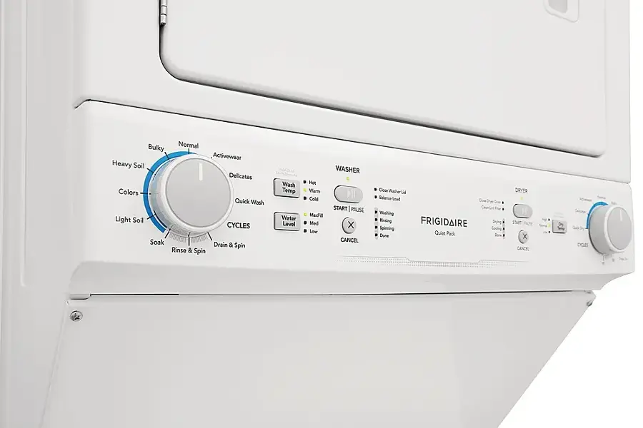 Alt View 13. Frigidaire - 3.9 Cu. Ft Washer and 5.5 Cu. Ft. Electric Dryer Laundry Center with Long Vent - White.