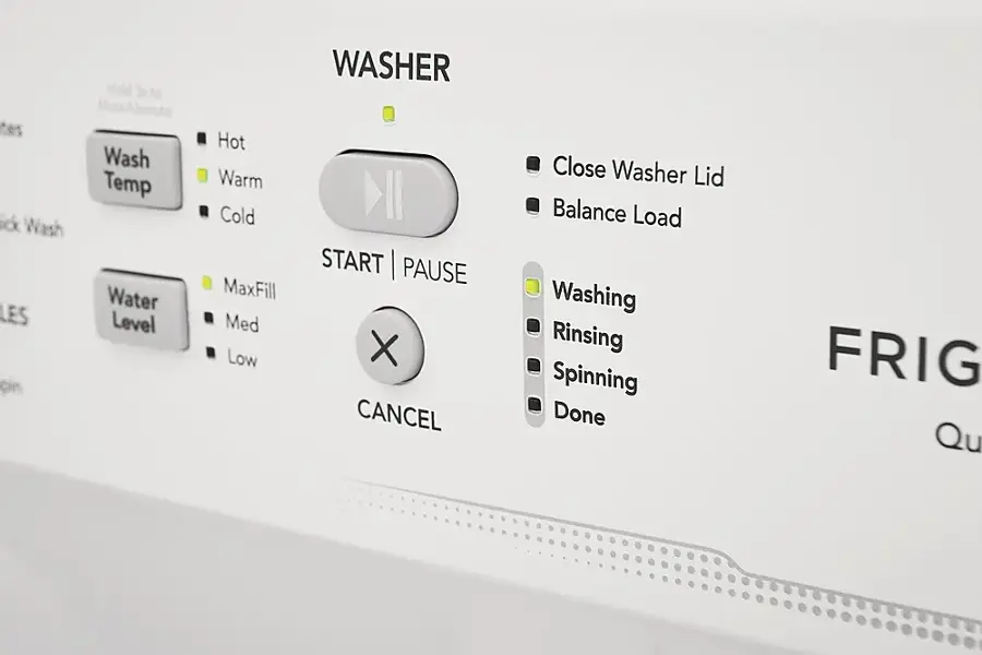 Alt View 14. Frigidaire - 3.9 Cu. Ft Washer and 5.5 Cu. Ft. Electric Dryer Laundry Center with Long Vent - White.