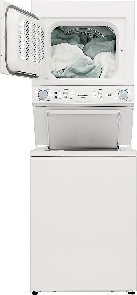 Alt View 2. Frigidaire - 3.9 Cu. Ft Washer and 5.5 Cu. Ft. Electric Dryer Laundry Center with Long Vent - White.