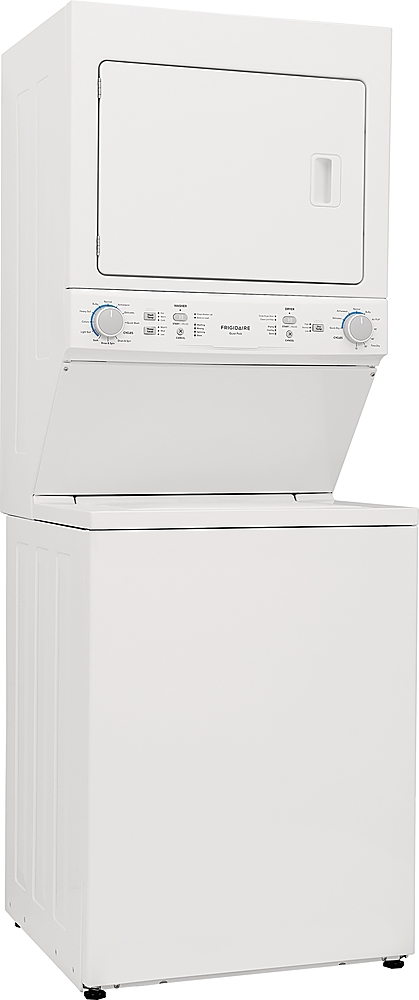 Left View: Frigidaire - 3.9 Cu. Ft Washer and 5.5 Cu. Ft. Electric Dryer Laundry Center with Long Vent