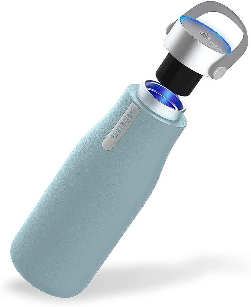 Philips Water GoZero UV Self-Cleaning Smart Water Bottle Vacuum Stainless Steel Insulated Water Bottle with Handle Double-Wall