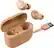 Left. JLab - GO Air Tones True Wireless Earbuds - Pantone 728 N.