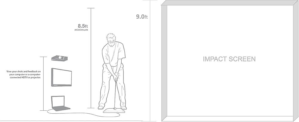 Alt View 18. OptiShot - OptiShot2 Golf Simulator - Multicolor.