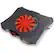 Front. ENHANCE - Cryogen 5 Gaming Laptop Cooling Pad - Adjustable Height - Red.