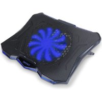 ENHANCE - Cryogen 5 Gaming Laptop Cooling Pad - Adjustable Height - Blue - Front_Zoom