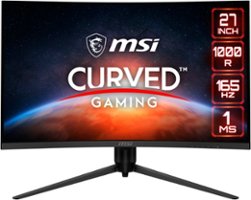 MSI - Optix 27" LED Curved FHD FreeSync Monitor with Height, Tilt, Swivel (DisplayPort, HDMI) - Black - Front_Zoom
