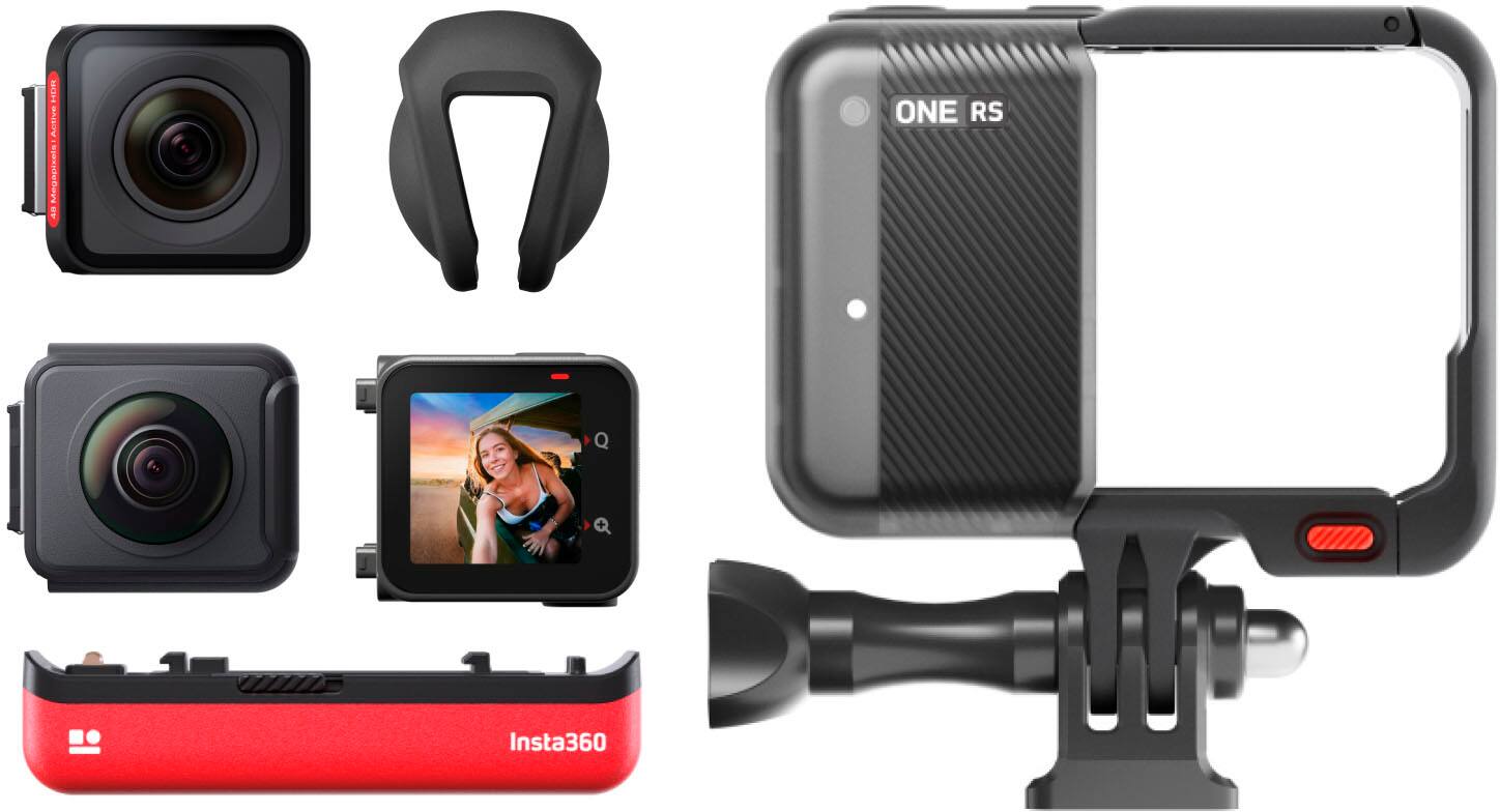 Left. Insta360 - ONE RS Twin Edition Interchangeable Lens Action Camera - Multi.