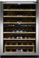 Frigidaire - 45 Bottle Two-Zone Wine Cooler - Stainless Steel