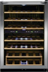 Frigidaire - 45 Bottle Two-Zone Wine Cooler - Black - Front_Zoom