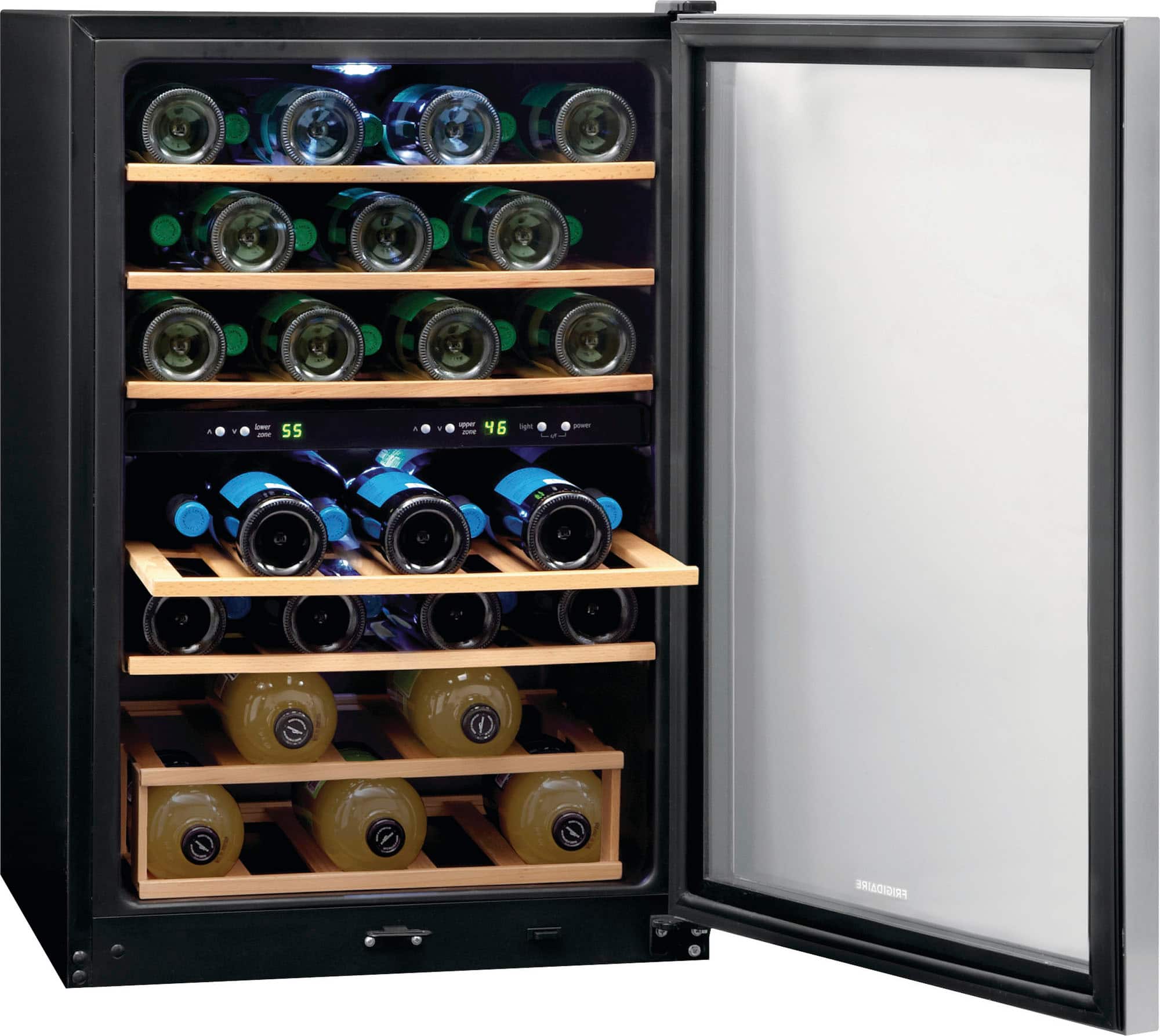 Alt View 17. Frigidaire - 45 Bottle Two-Zone Wine Cooler.