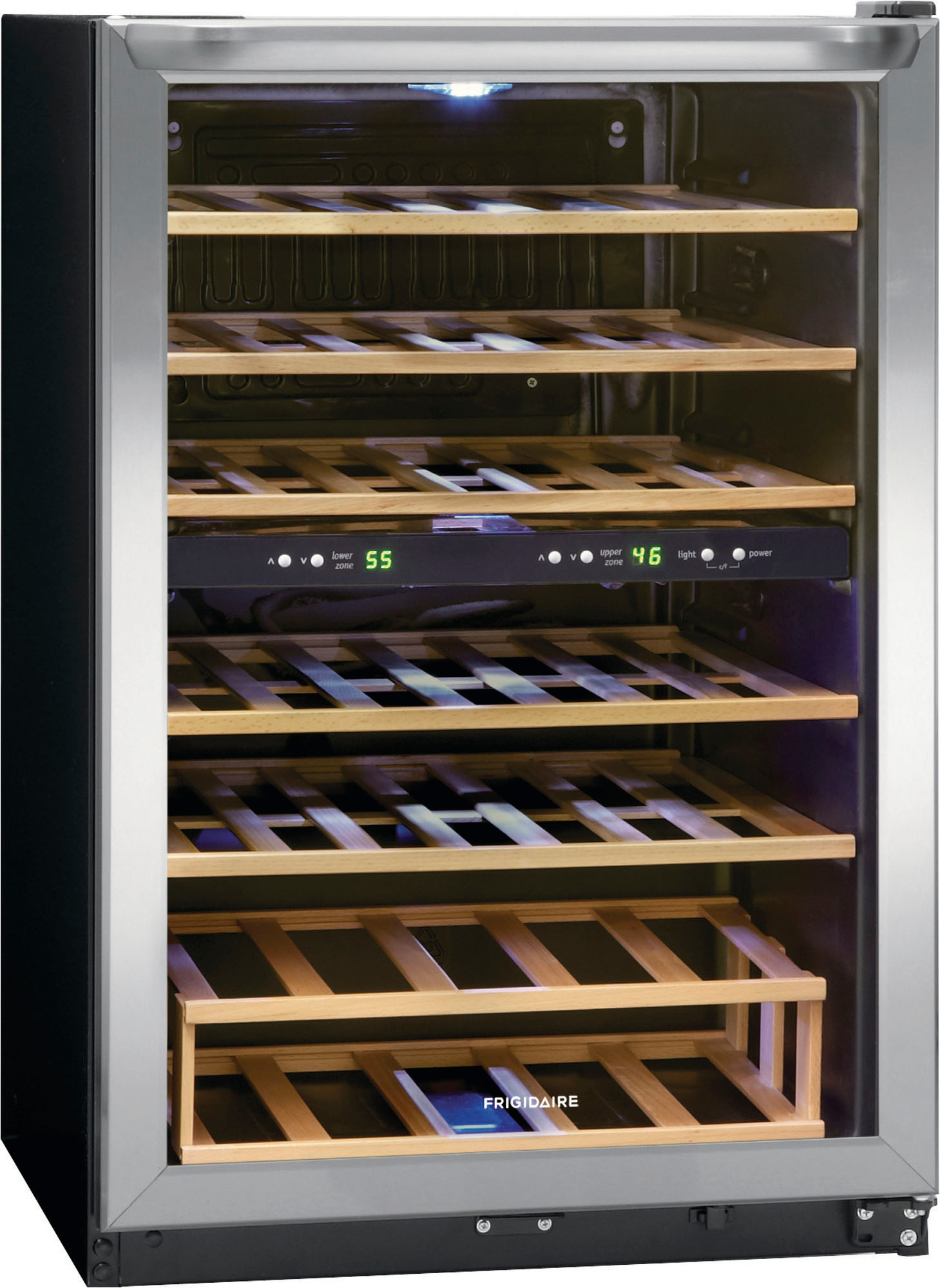 Left View: Frigidaire - 45 Bottle Two-Zone Wine Cooler