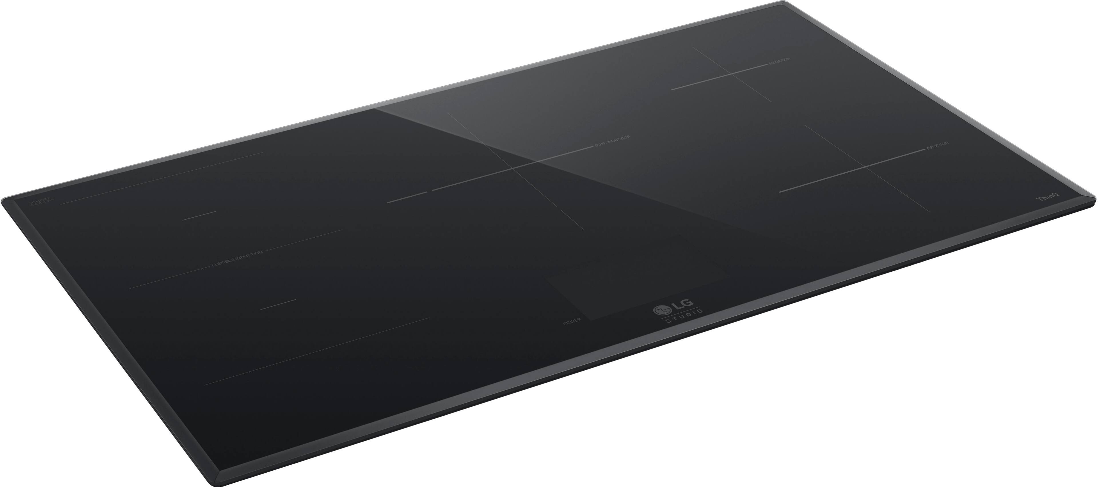 Alt View 11. LG - STUDIO 36" Smart Built-in Electric Induction Cooktop with 5 Elements and Flex Cooking Zone - Black.