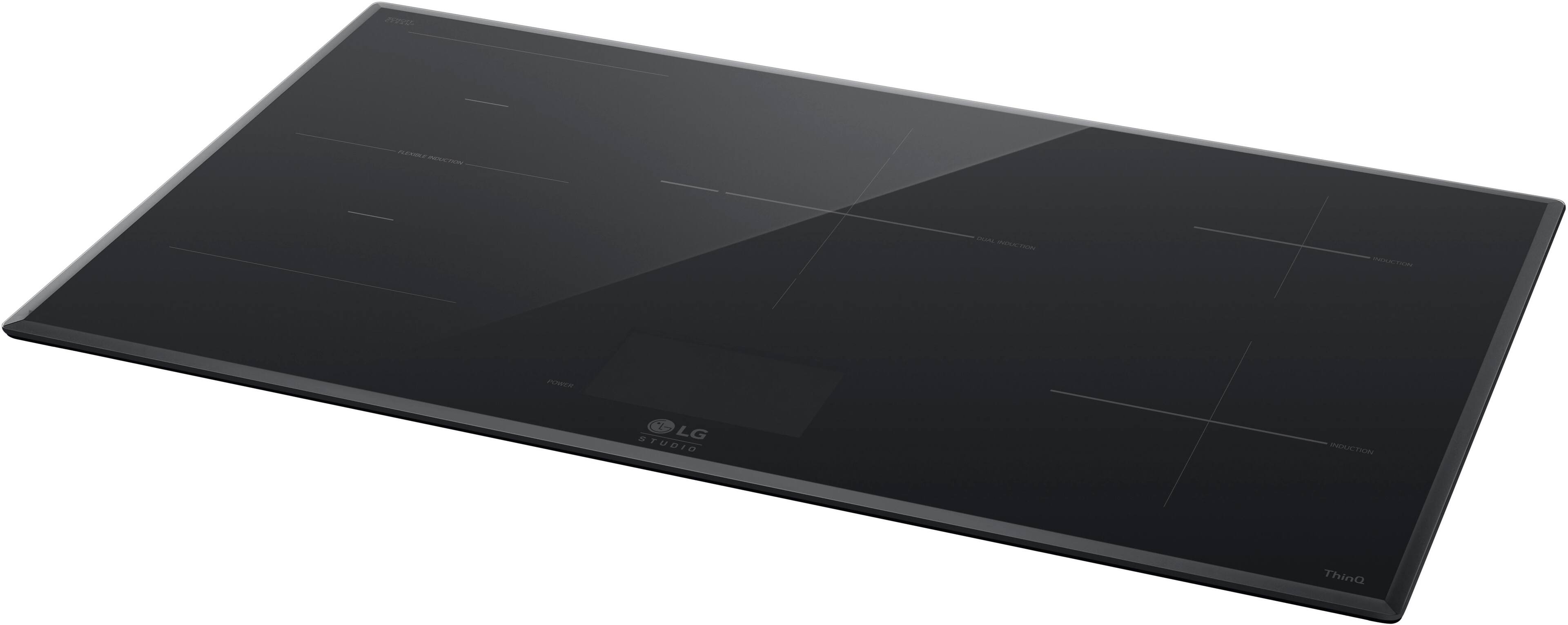 Alt View 13. LG - STUDIO 36" Smart Built-in Electric Induction Cooktop with 5 Elements and Flex Cooking Zone - Black.