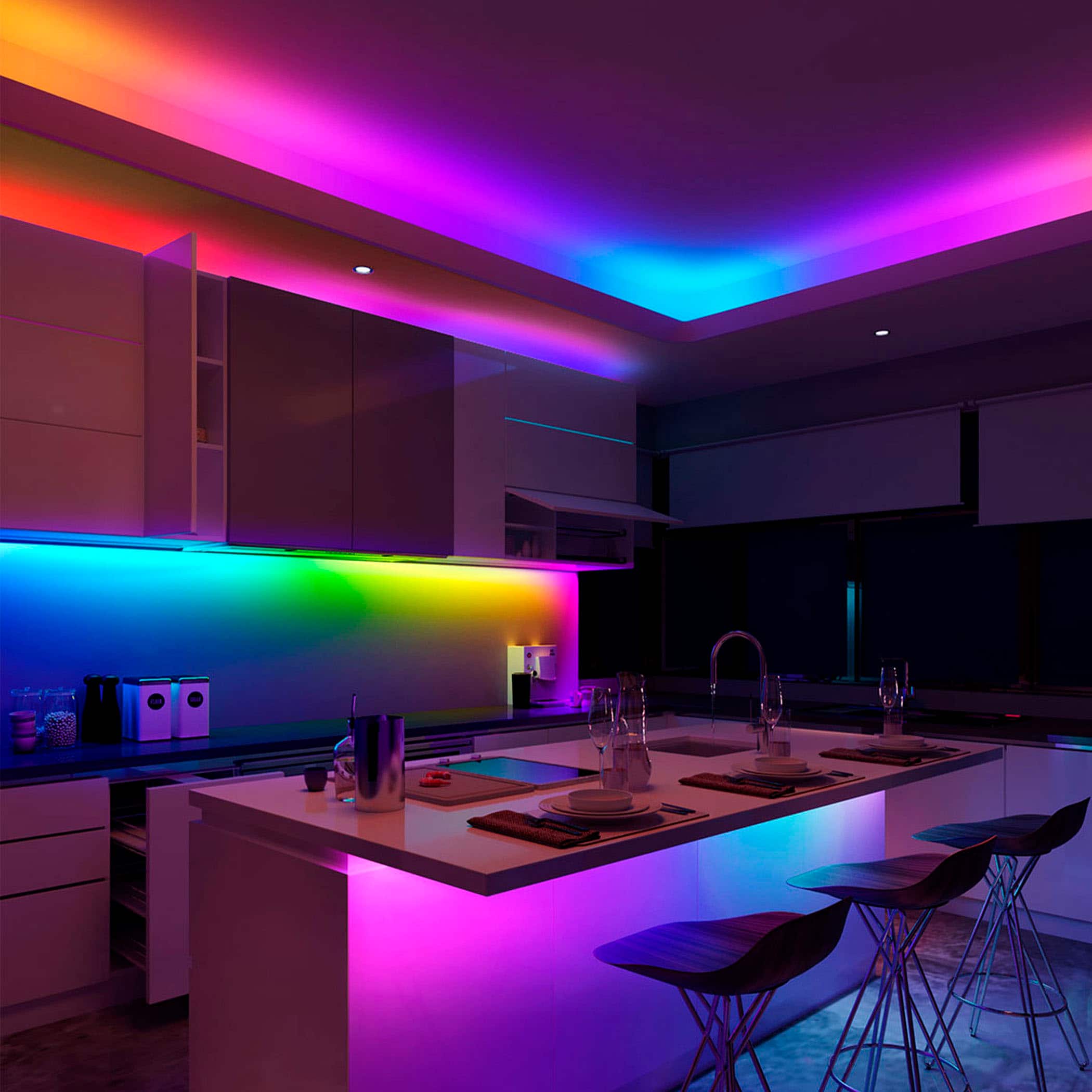 Alt View 13. Govee - Wi-Fi RGBIC LED Strip Light - 25 feet - Multi.