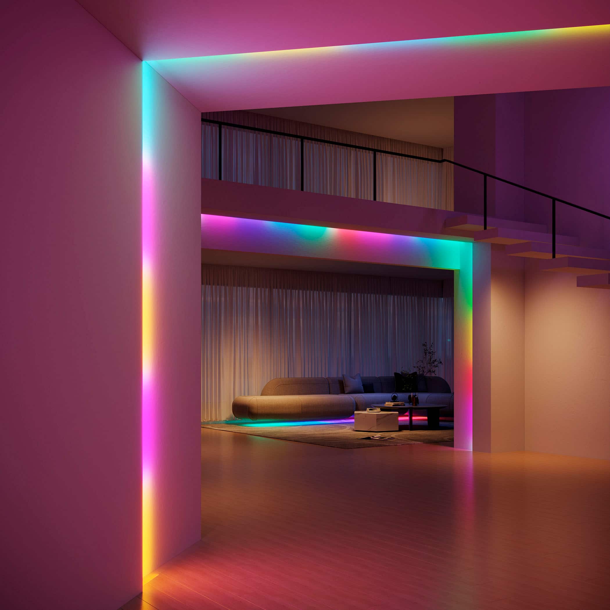 Alt View 14. Govee - Wi-Fi RGBIC LED Strip Light - 25 feet - Multi.