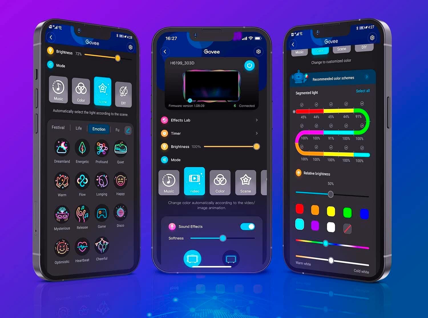 Alt View 17. Govee - Hexa Wall Light Panels (7-panels) - Multi.