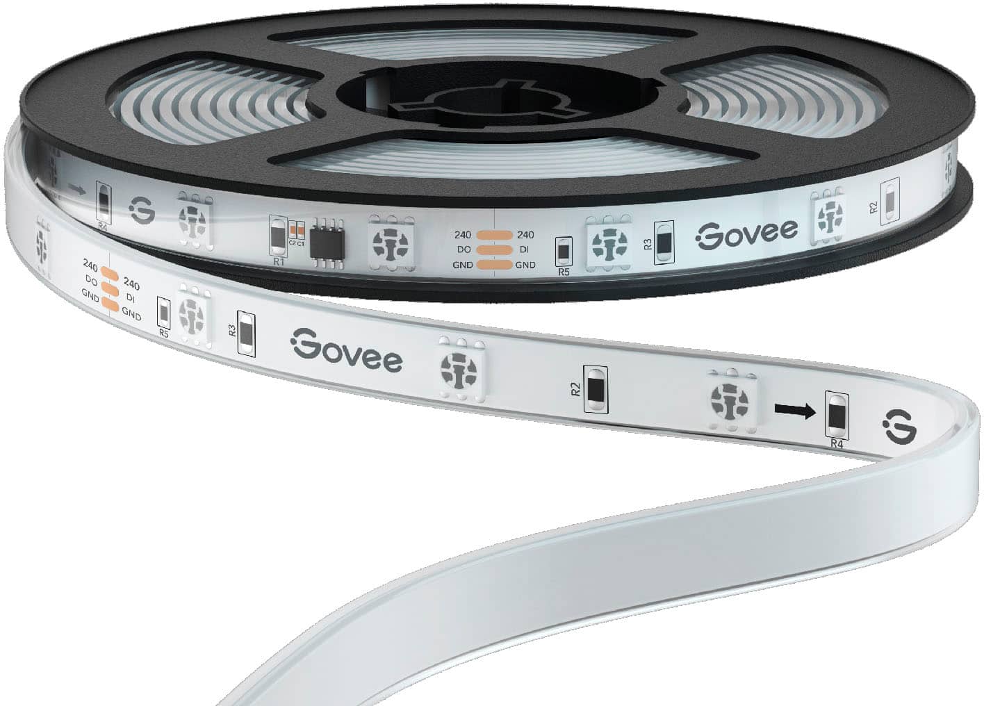 Angle. Govee - Wi-Fi Bluetooth Smart Outdoor LED Strip Light - Multi.
