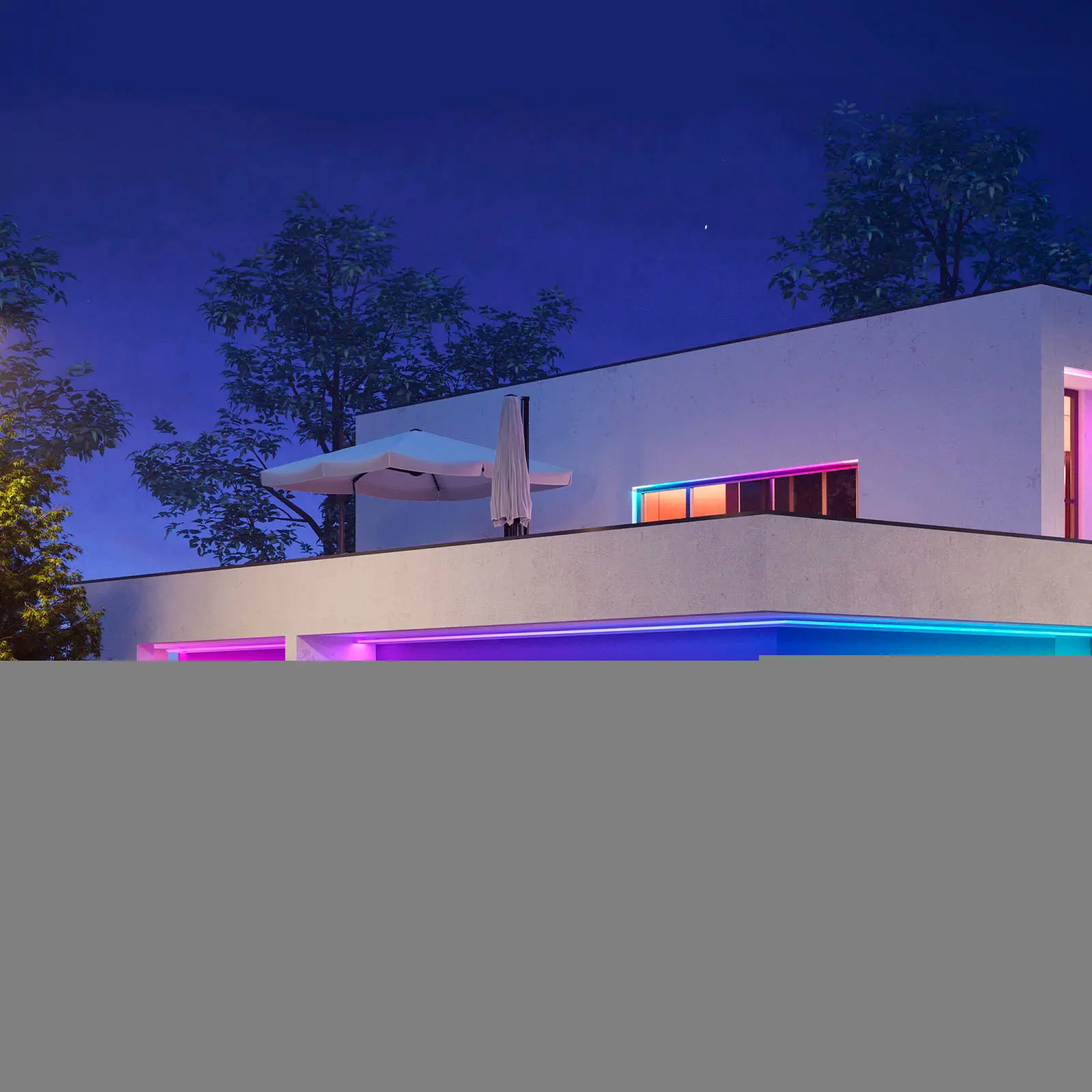 Alt View 14. Govee - Wi-Fi Bluetooth Smart Outdoor LED Strip Light - Multi.