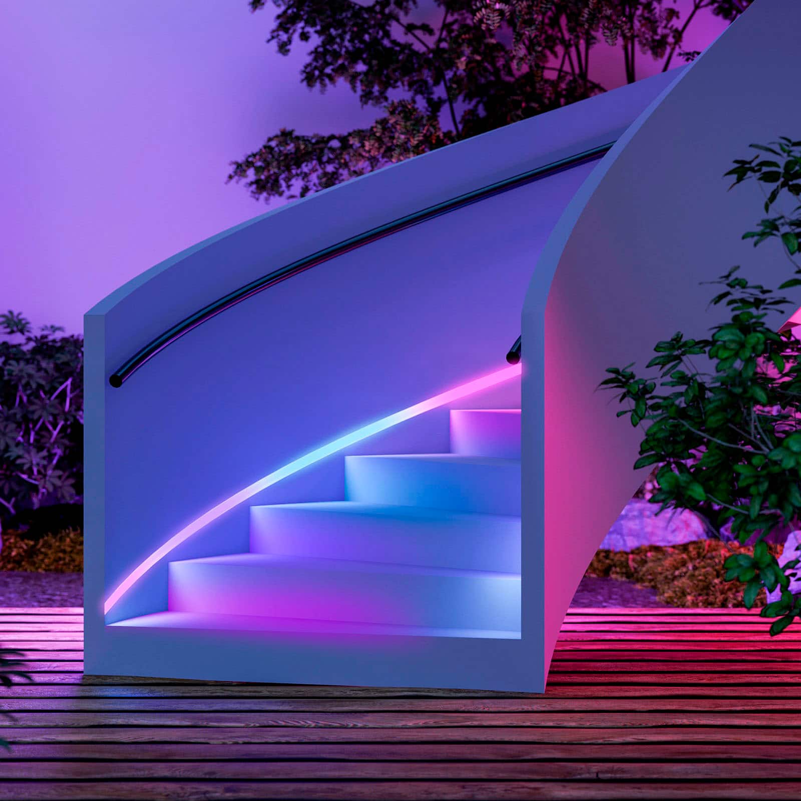 Alt View 17. Govee - Wi-Fi Bluetooth Smart Outdoor LED Strip Light - Multi.