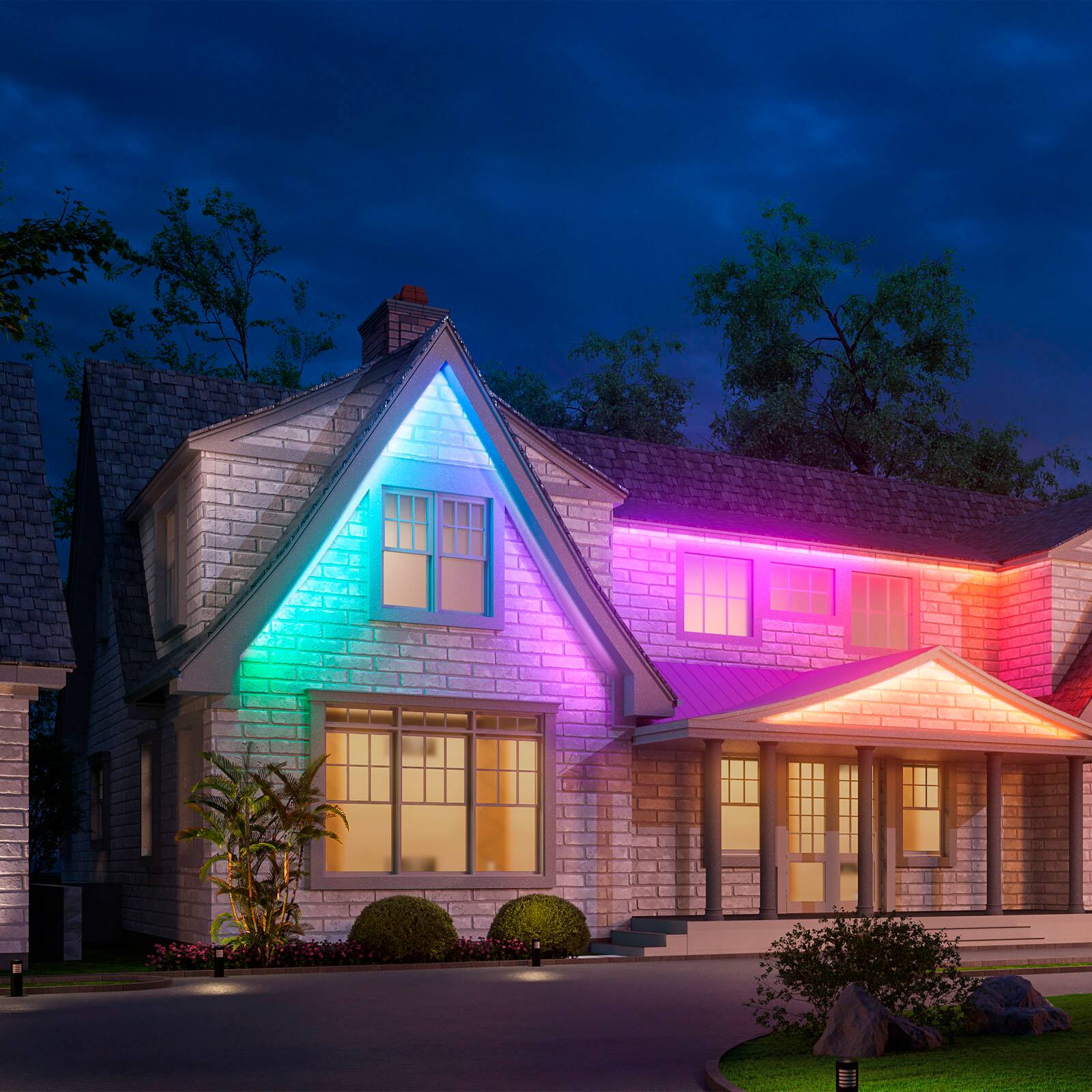 Alt View 20. Govee - Wi-Fi Bluetooth Smart Outdoor LED Strip Light - Multi.