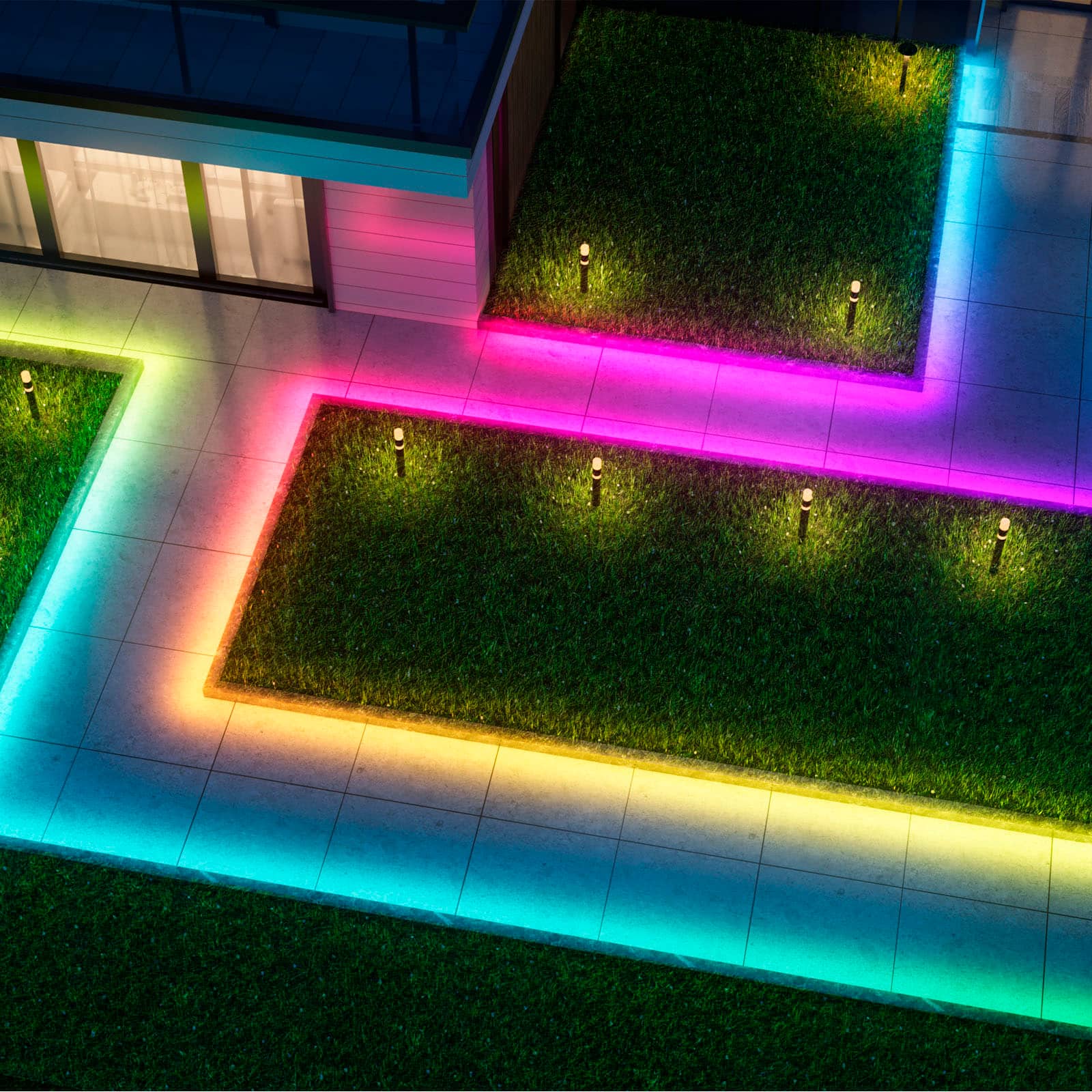 Alt View 21. Govee - Wi-Fi Bluetooth Smart Outdoor LED Strip Light - Multi.