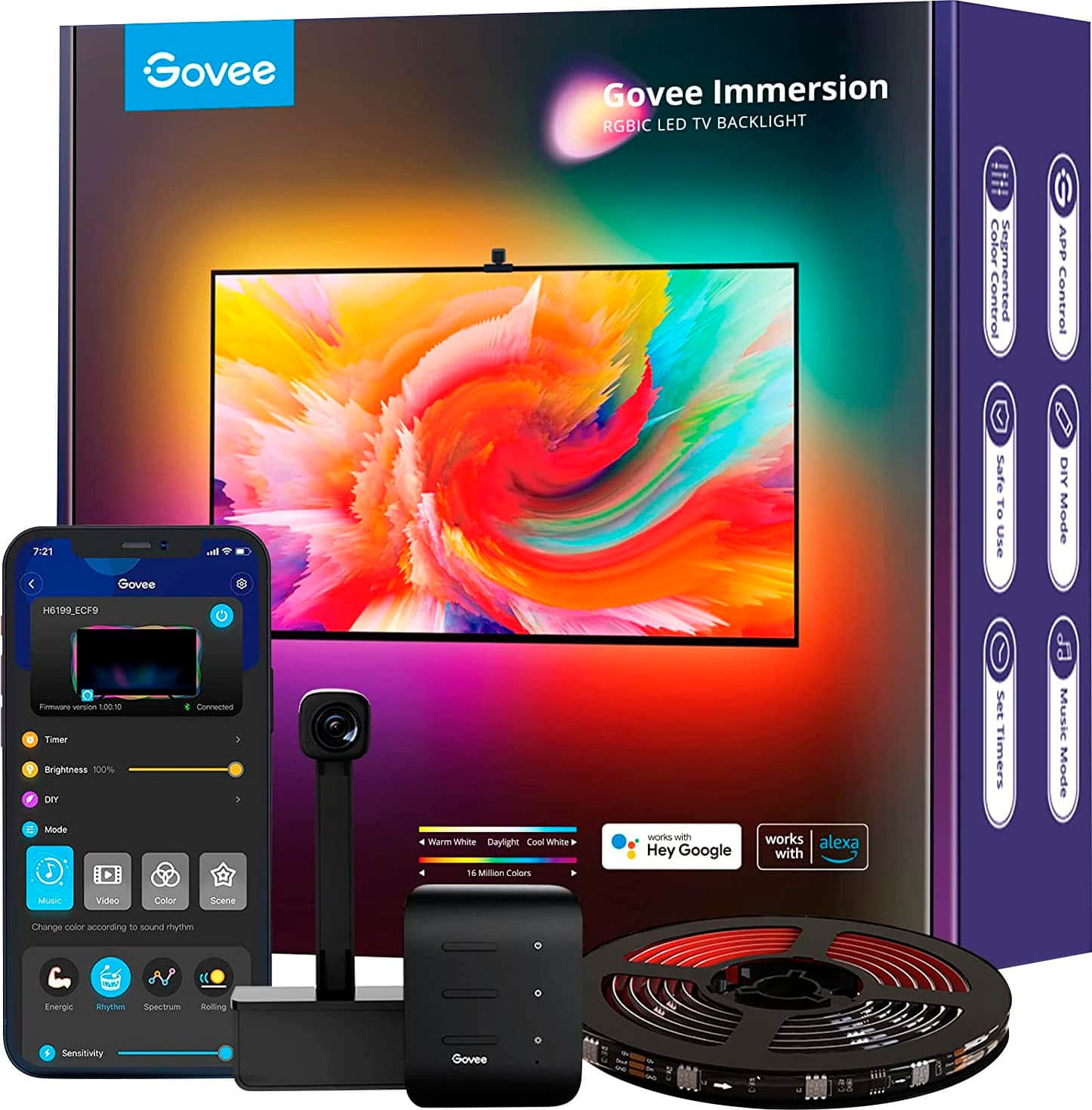 Front. Govee - Dreamview TV Strip Lights for 75”- 85” TVs - Multi.