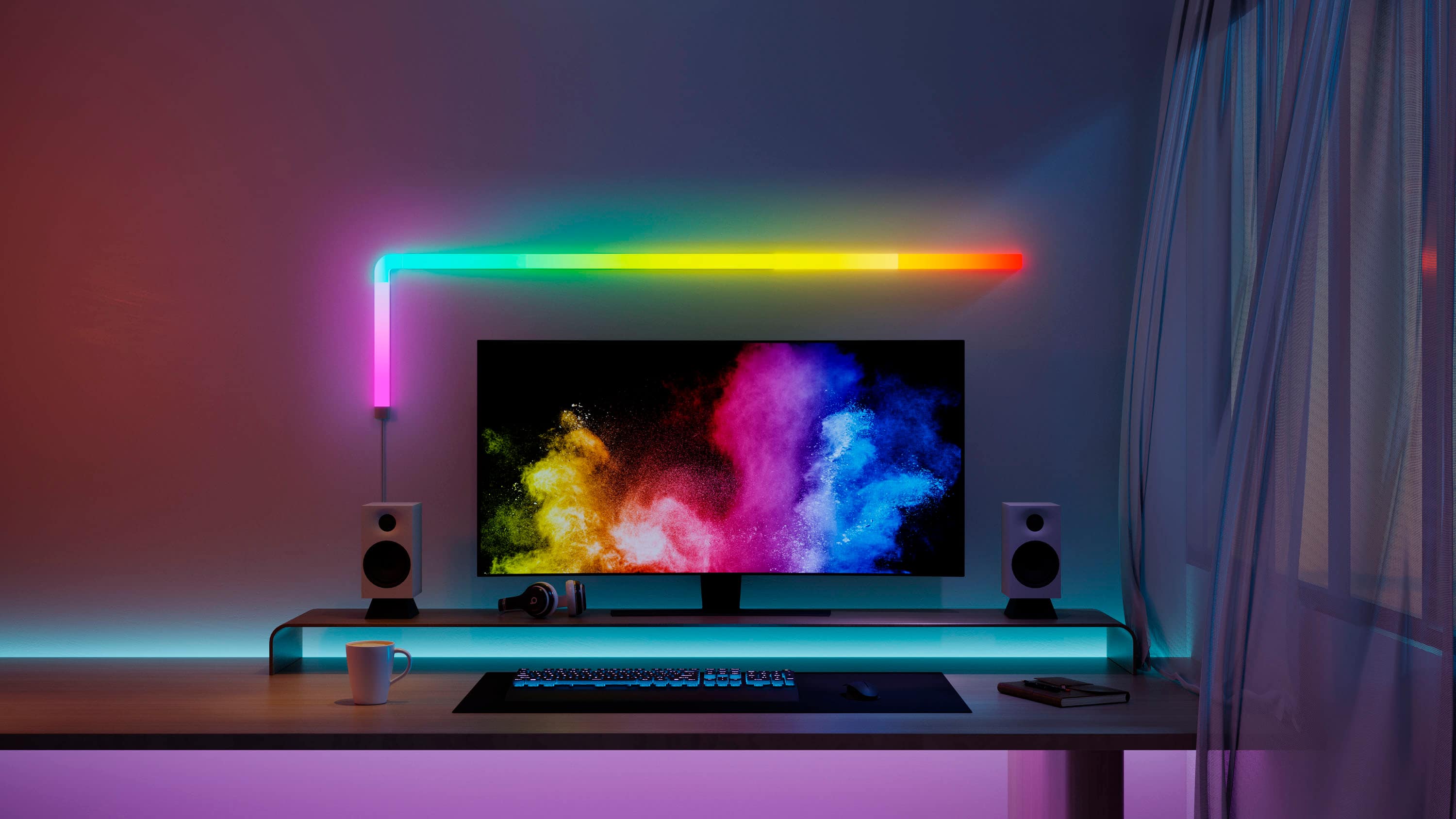 Left. Govee - Glide Wall Light (4+1) - Multi.