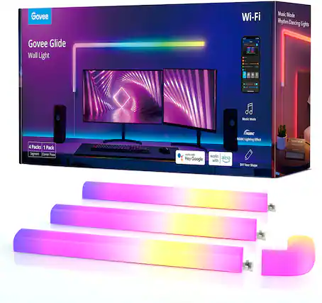 Front. Govee - Glide Wall Light (4+1) - Multi.