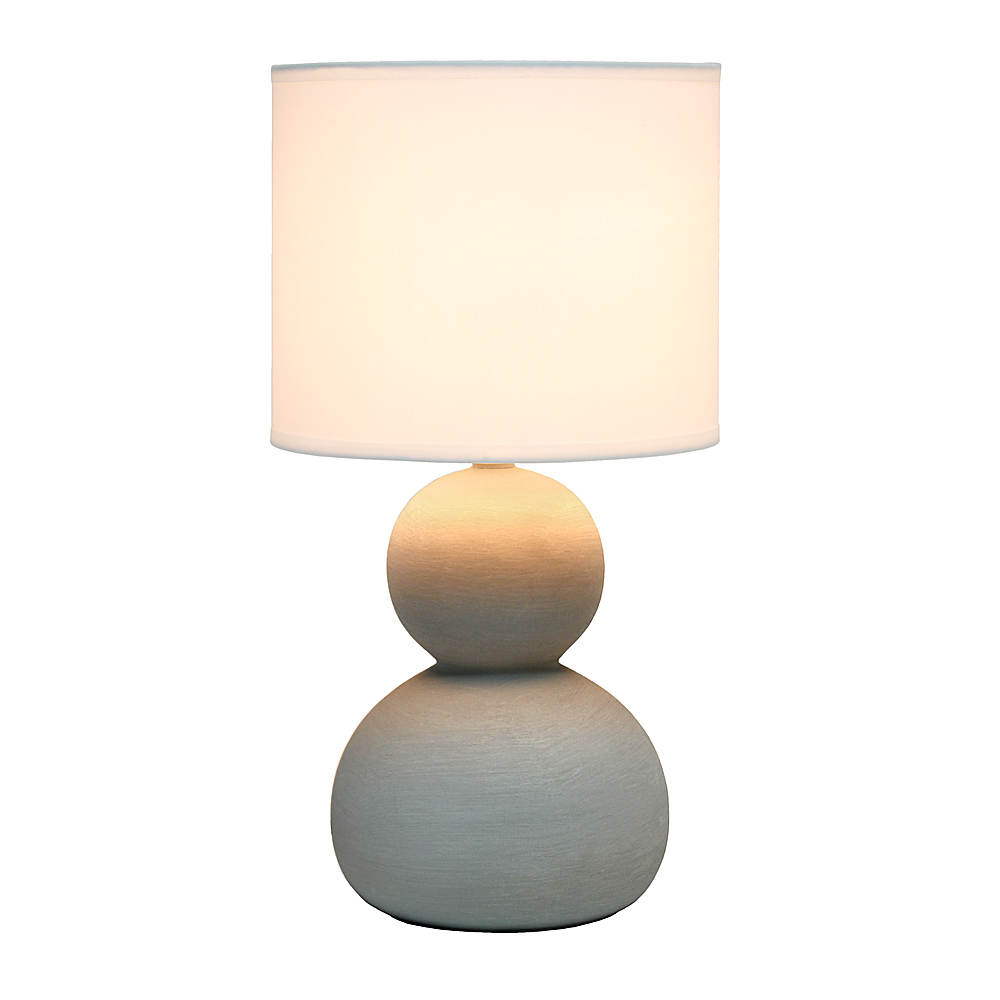 Angle View: Simple Designs - Stone Age Table Lamp - Taupe gray