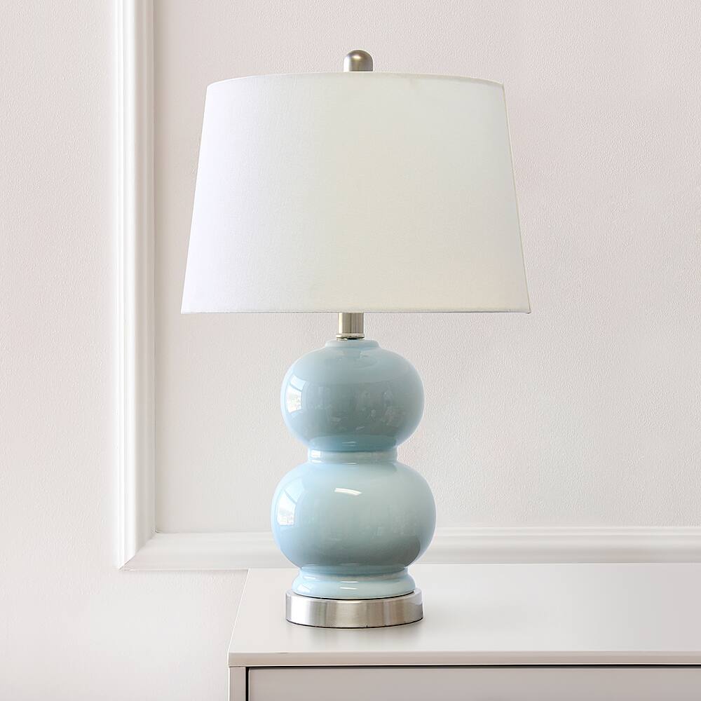 Best Buy: Lalia Home Dual Orb Table Lamp with Fabric Shade Light