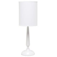 Simple Designs - Traditional Candlestick Table Lamp - White - Front_Zoom