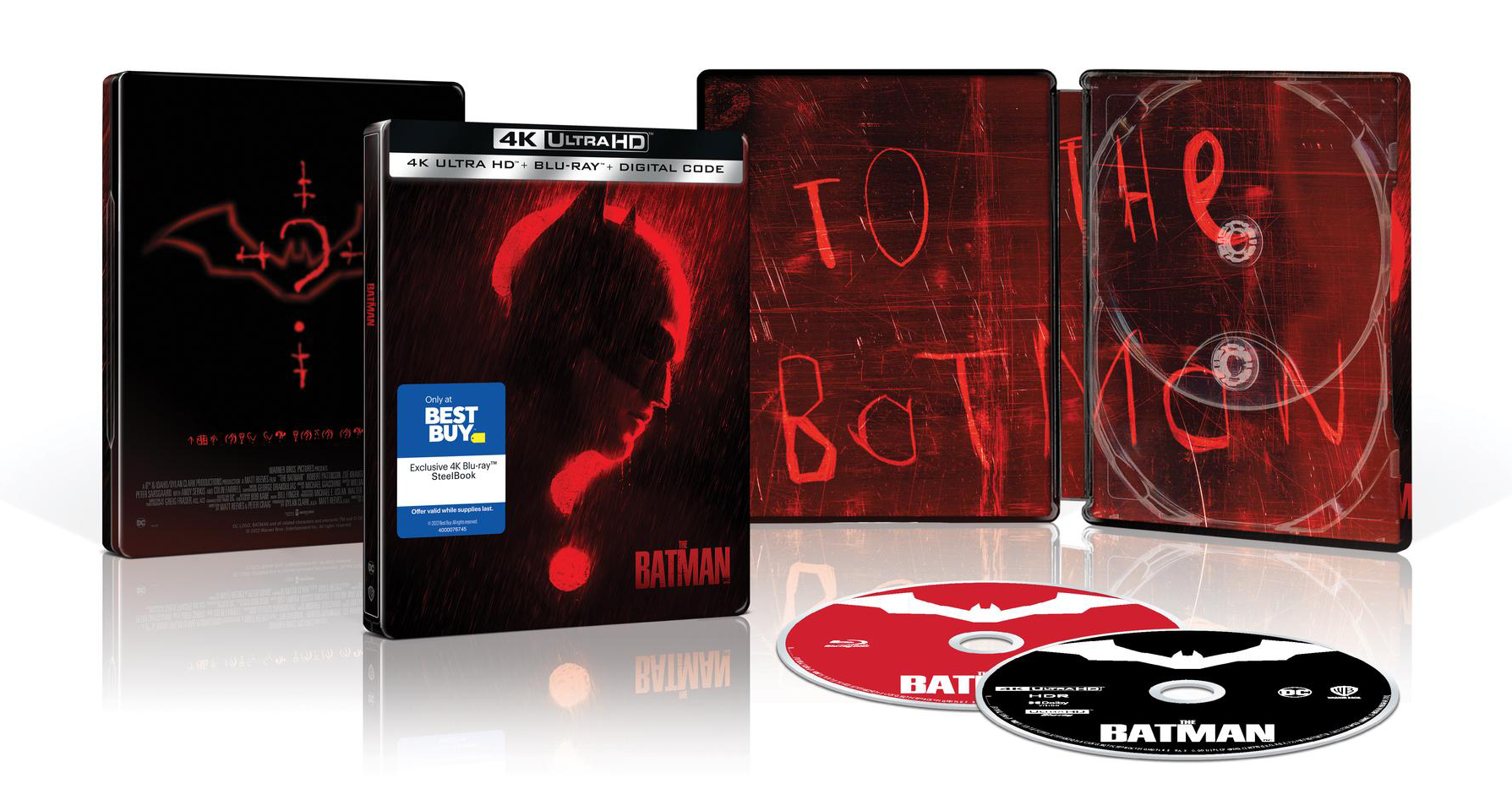 The Batman [SteelBook] [Includes Digital Copy] [4K Ultra HD Blu-ray/Blu-ray] [Only @ Best Buy] [2022]