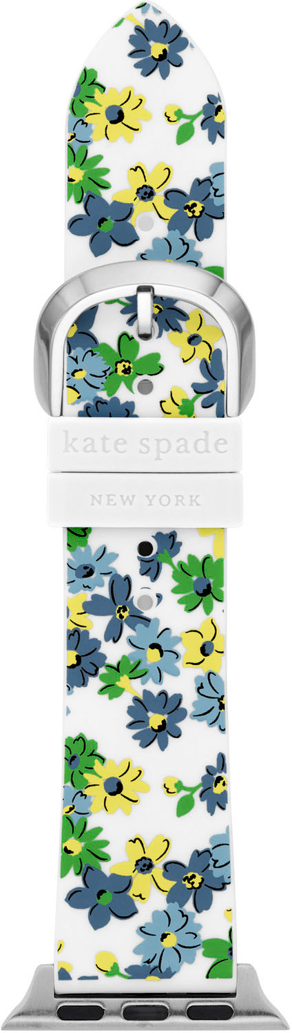 Angle View: Kate Spade New York White Silicone Band for Apple Watch 38/40/41mm - White