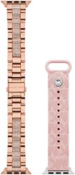 Michael Kors - Blush Rubber and Rose Gold-Tone Stainless Steel 38/40/41mm Apple Watch Band Set - Rose Gold and Pink - Angle_Zoom