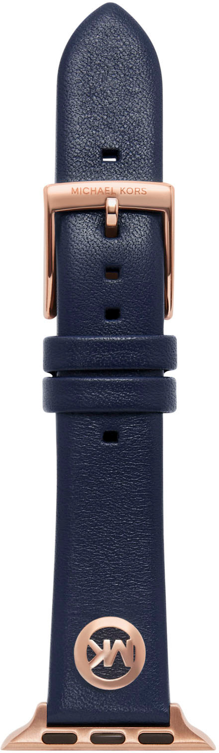 Michael Kors Navy Leather Band for Apple Watch 38/40/41mm Blue MKS8026 -  Best Buy