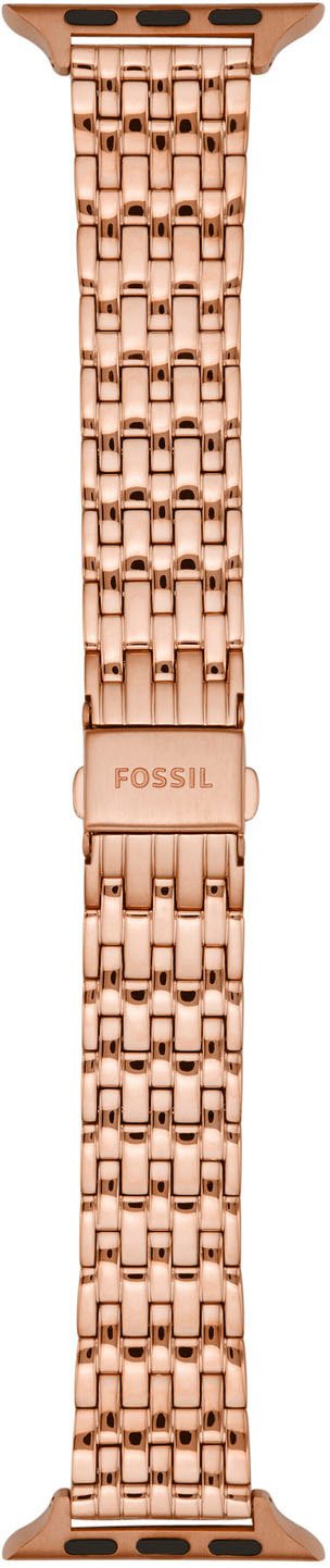Angle View: Fossil - Rose Gold-Tone Stainless Steel Band for 38mm/40mm/41mm Apple Watch®