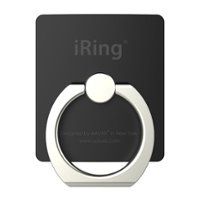 iRing - Original-Safety Finger Grip for Mobile Phones - Black - Front_Zoom
