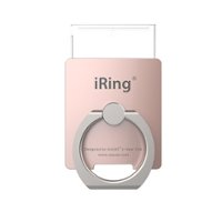 iRing - Link Finger Grip for Mobile Phones - Rose Gold - Front_Zoom