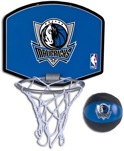 Rawlings NBA Game on Basketball Hoop Set, Dallas Mavericks