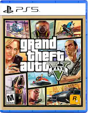 Grand Theft Auto V is a mature game rated 17+ by the ESRB. It is available on the PlayStation 5.