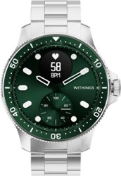 Withings - Scanwatch Horizon - Hybrid Smartwatch with ECG, heart rate and oximeter - 43mm - Green - Front_Zoom