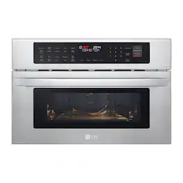 LG - 1.7 Cu. Ft. Convection Built-In Microwave with Sensor Cooking and Air Fry - Stainless Steel