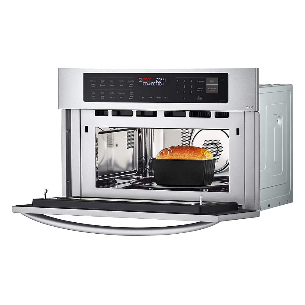 Alt View 11. LG - 1.7 Cu. Ft. Convection Built-In Microwave with Sensor Cooking and Air Fry - Stainless Steel.