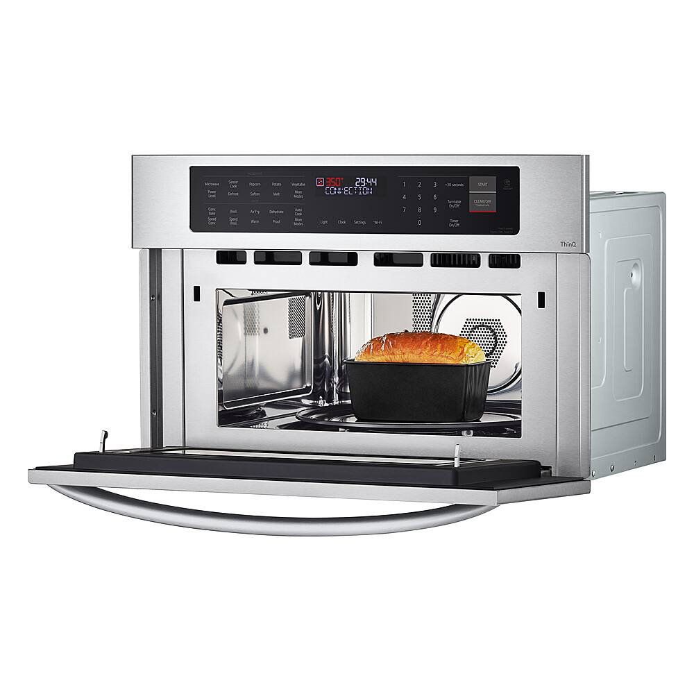 Alt View 11. LG - 1.7 Cu. Ft. Convection Built-In Microwave with Sensor Cooking and Air Fry - Stainless Steel.