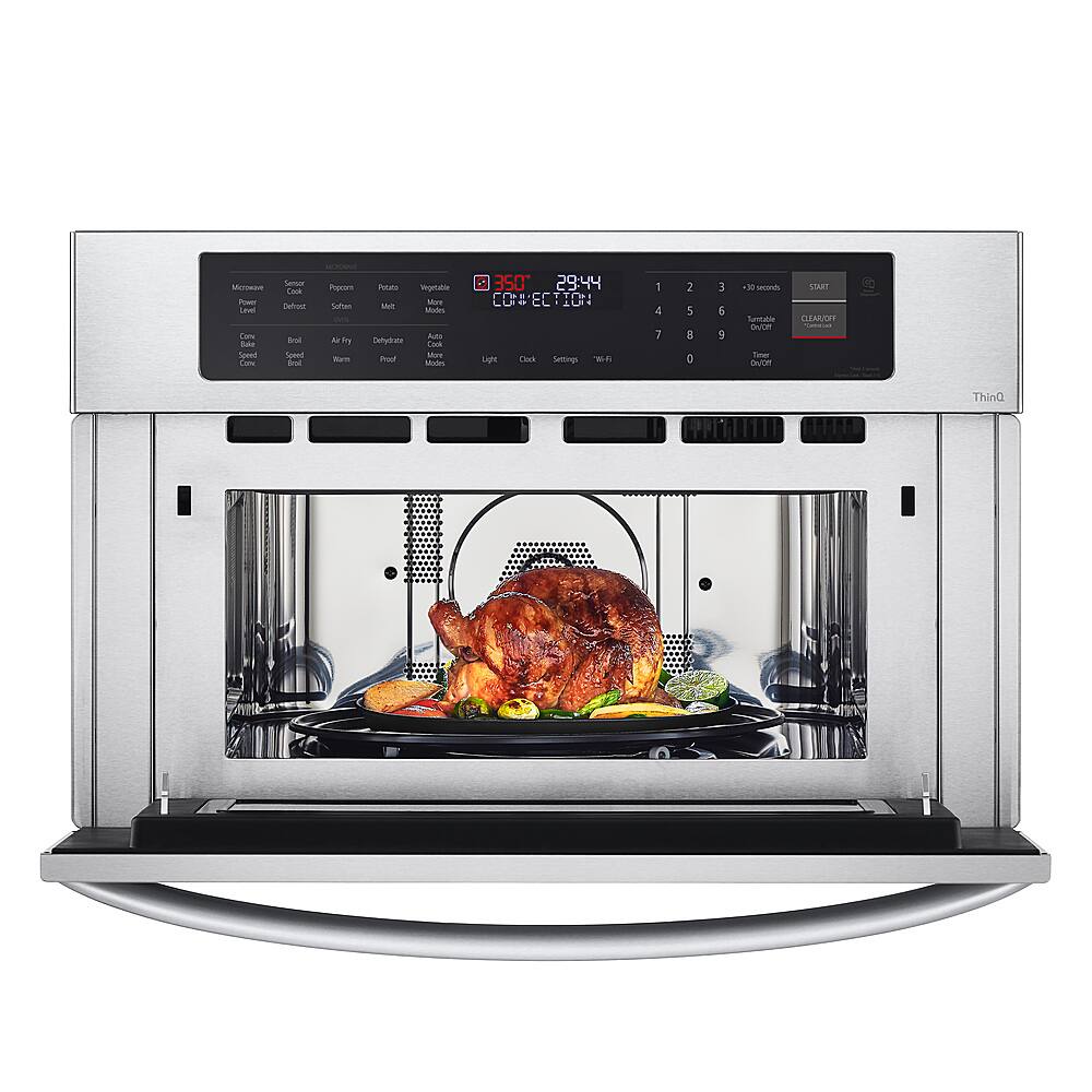 Alt View 13. LG - 1.7 Cu. Ft. Convection Built-In Microwave with Sensor Cooking and Air Fry - Stainless Steel.