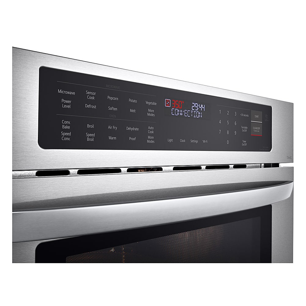 Alt View 14. LG - 1.7 Cu. Ft. Convection Built-In Microwave with Sensor Cooking and Air Fry - Stainless Steel.