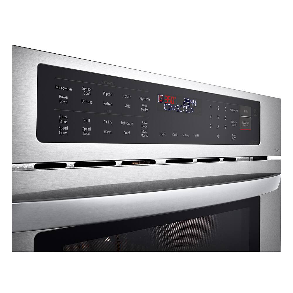 Alt View 14. LG - 1.7 Cu. Ft. Convection Built-In Microwave with Sensor Cooking and Air Fry - Stainless Steel.