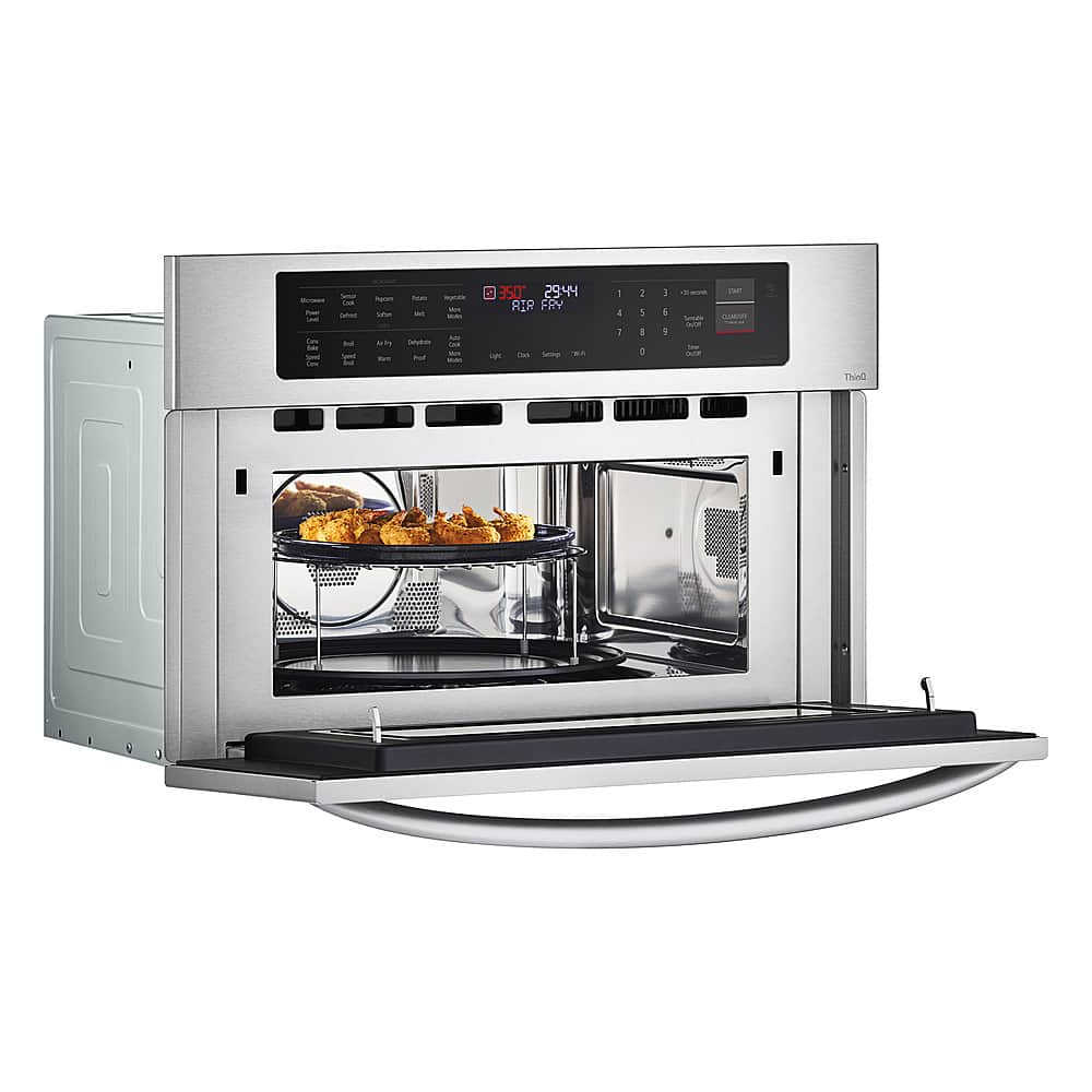 Alt View 15. LG - 1.7 Cu. Ft. Convection Built-In Microwave with Sensor Cooking and Air Fry - Stainless Steel.
