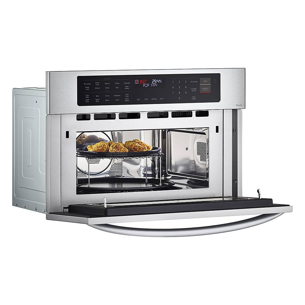 Alt View 16. LG - 1.7 Cu. Ft. Convection Built-In Microwave with Sensor Cooking and Air Fry - Stainless Steel.